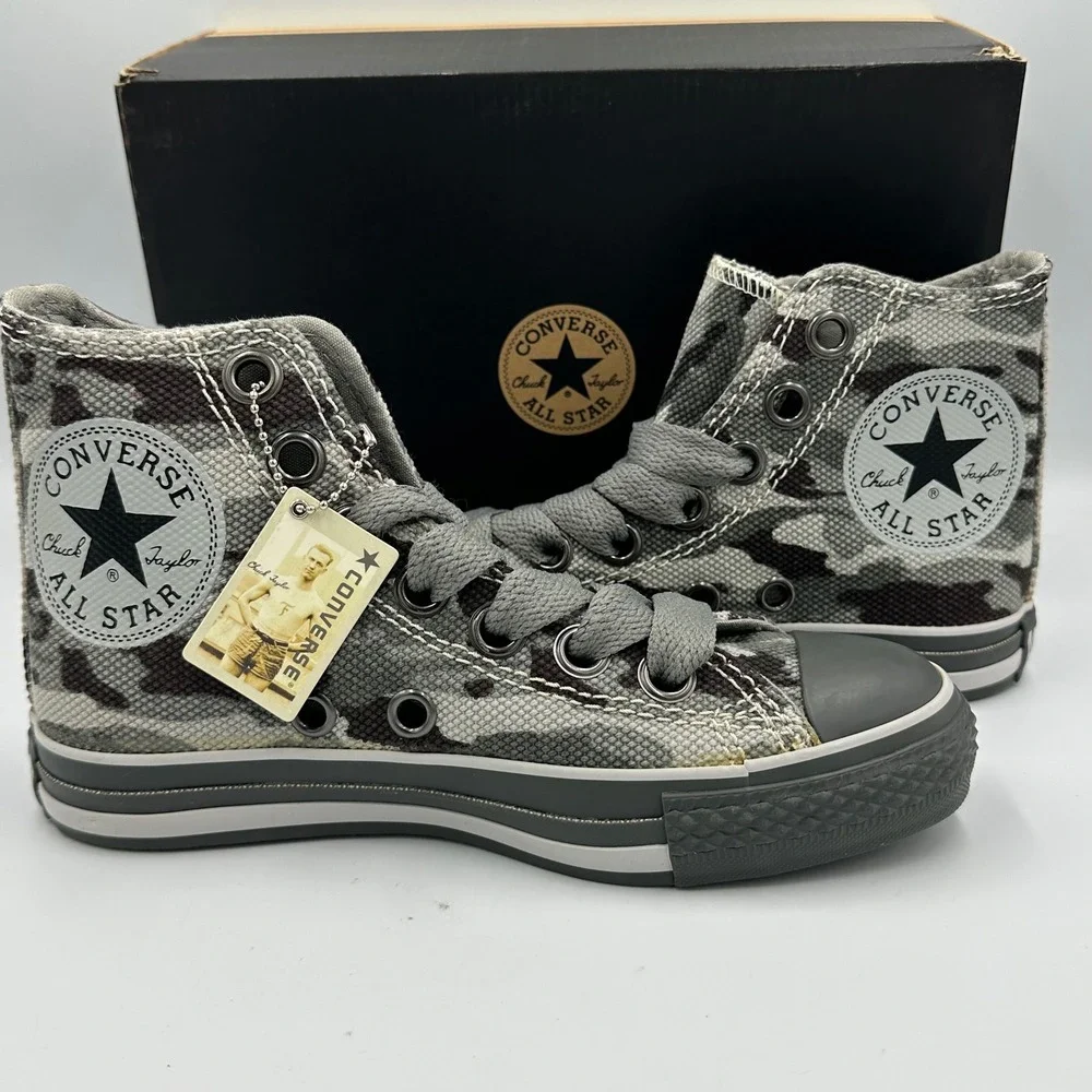 Converse Chuck Taylor All Star Camo Black/Charcoal Grey Hi Sneakers Women's 6.5‎ - Picture 7 of 15